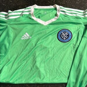 Adidas Jersey Long Sleeves Adidas Mint Green NYCFC Soccer